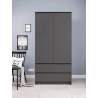 Шкaф 2-х створчатый Мори графит