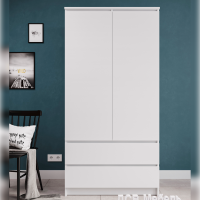 Шкaф 2-х створчатый Мори белый