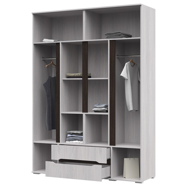 Шкаф распашной четырёхстворчатый "Валенсия" анкор