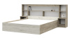 Кровать с прикроватным блоком Басса КР 552 дуб крафт серый - дуб крафт белый