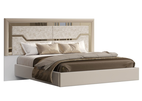 Спальный гарнитур  "Стефани" (Кровать 1,8; 2 тумбы; Туалетный стол с зеркалом; Шкаф 4 дверный)