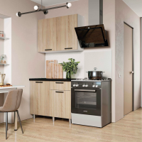 Кухонный гарнитур "Ева" 1 м. дуб сонома-белый