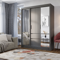 Шкаф-купе "Симпл" графит 1,6 м.