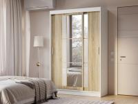 Шкaф-купе трехдверный "Денвер белый сонома