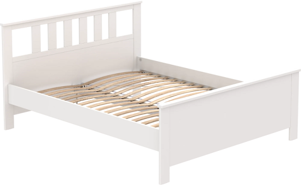 Кровать "Сага" белая 160х200