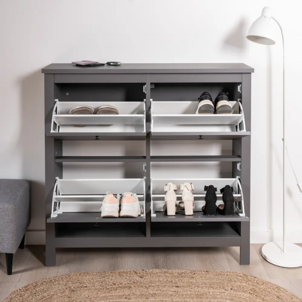 Тумба для обуви "Сага" серая